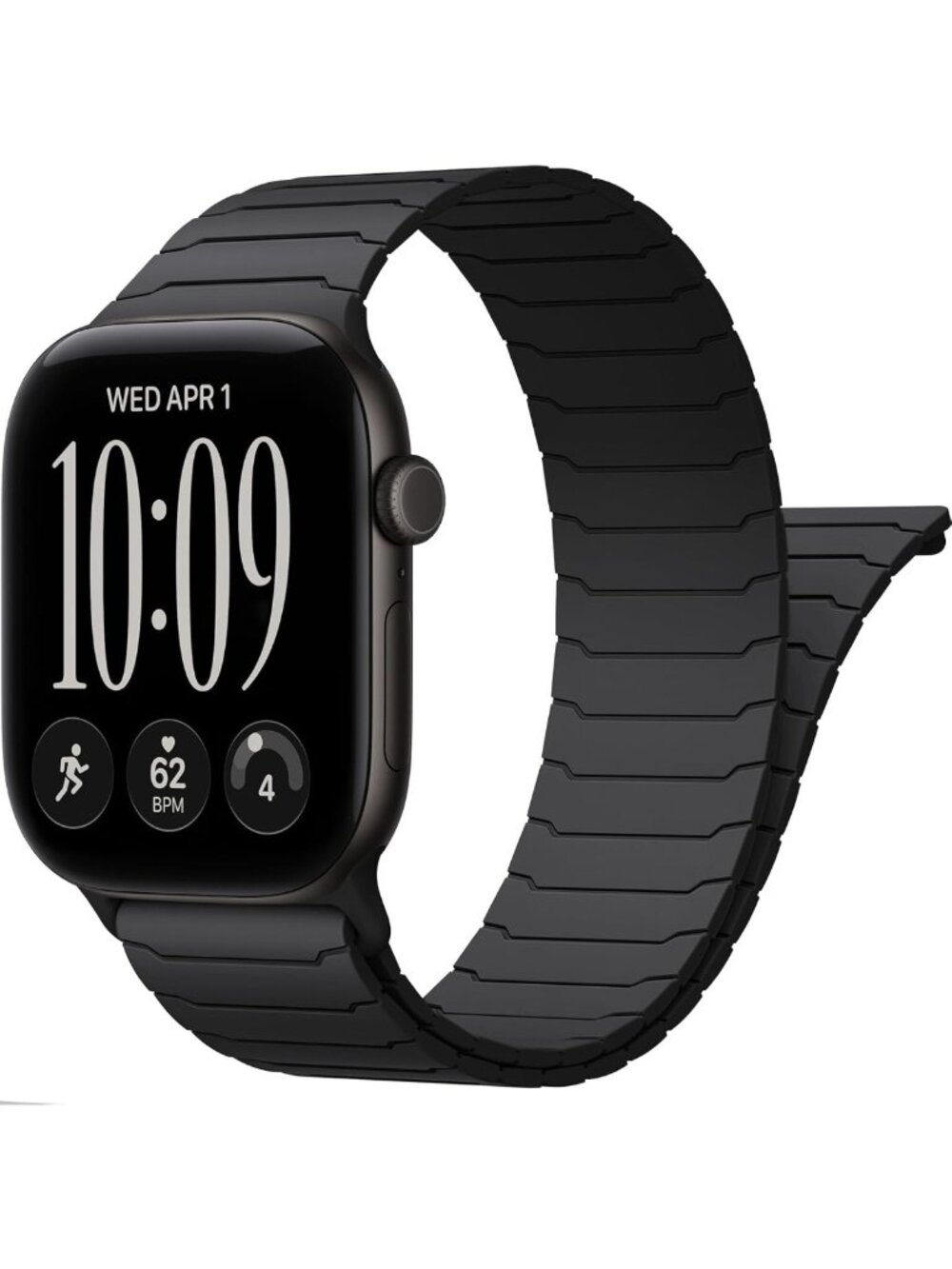 Waterproof Magnetic Silicone Sport Band for Apple Watch 38mm-49mm, Unisex Strap